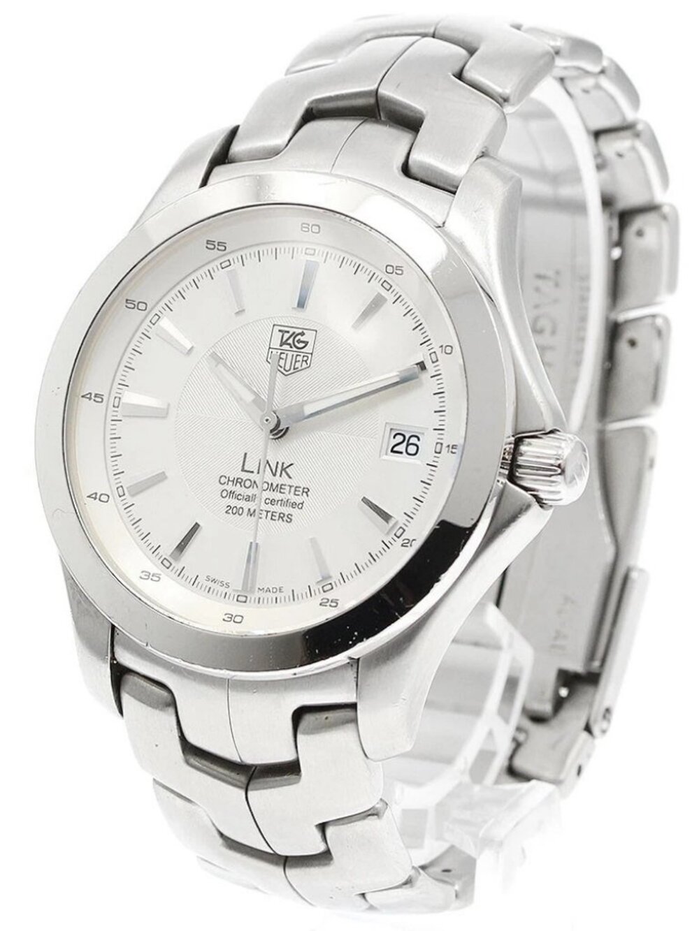 TAG HEUER Link WJF5111 Date Silver Dial Automatic Men's Watch_953612